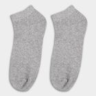 Men's Light Gray and White and Charcoal Black Ankle Socks, मिश्रित हल्का ग्रे, small image number null