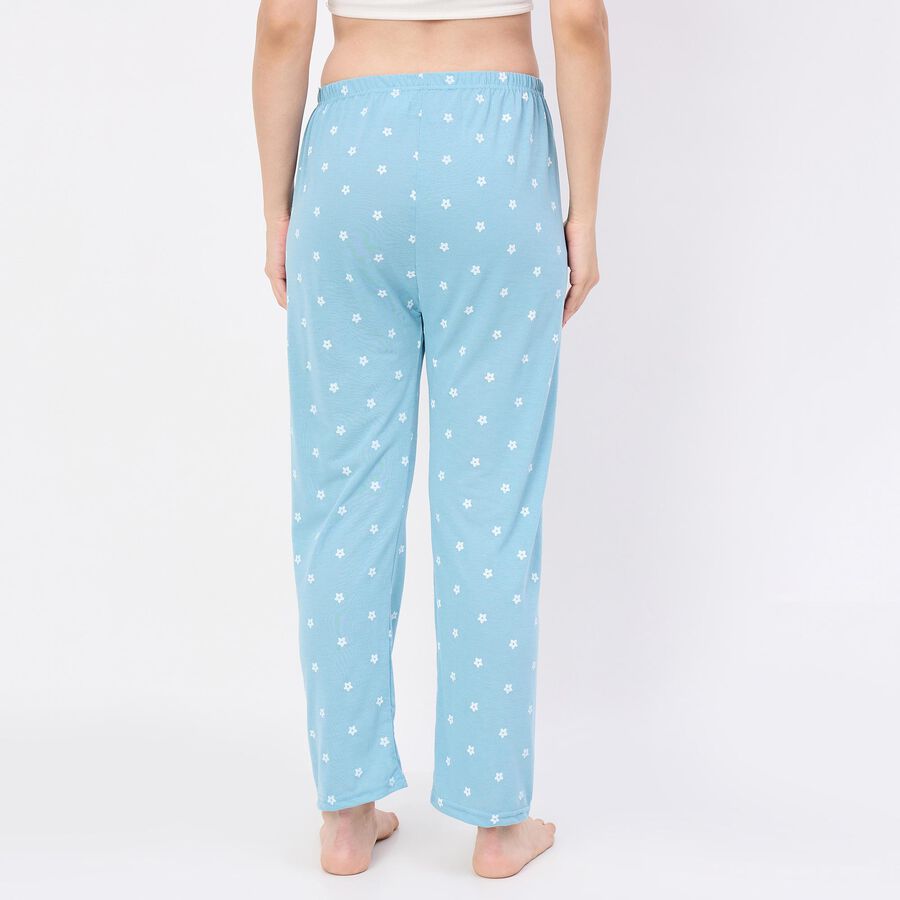 Women's Muted Charcoal Gray Relaxed Fit Pyjama, Aqua, large