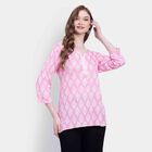 Printed Kurti, Light Pink, small image number null