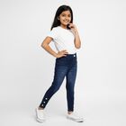 Girls' Slim Fit Classic Jeans, गहरा नीला, small image number null