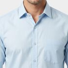 Men's Light Blue Regular Fit Formal Shirt, Light Blue, small