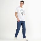 Men's 100% Cotton Jeans, मध्यम नीला, small image number null
