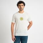 Men's Round Neck Half Sleeves T-Shirt , White, small image number null
