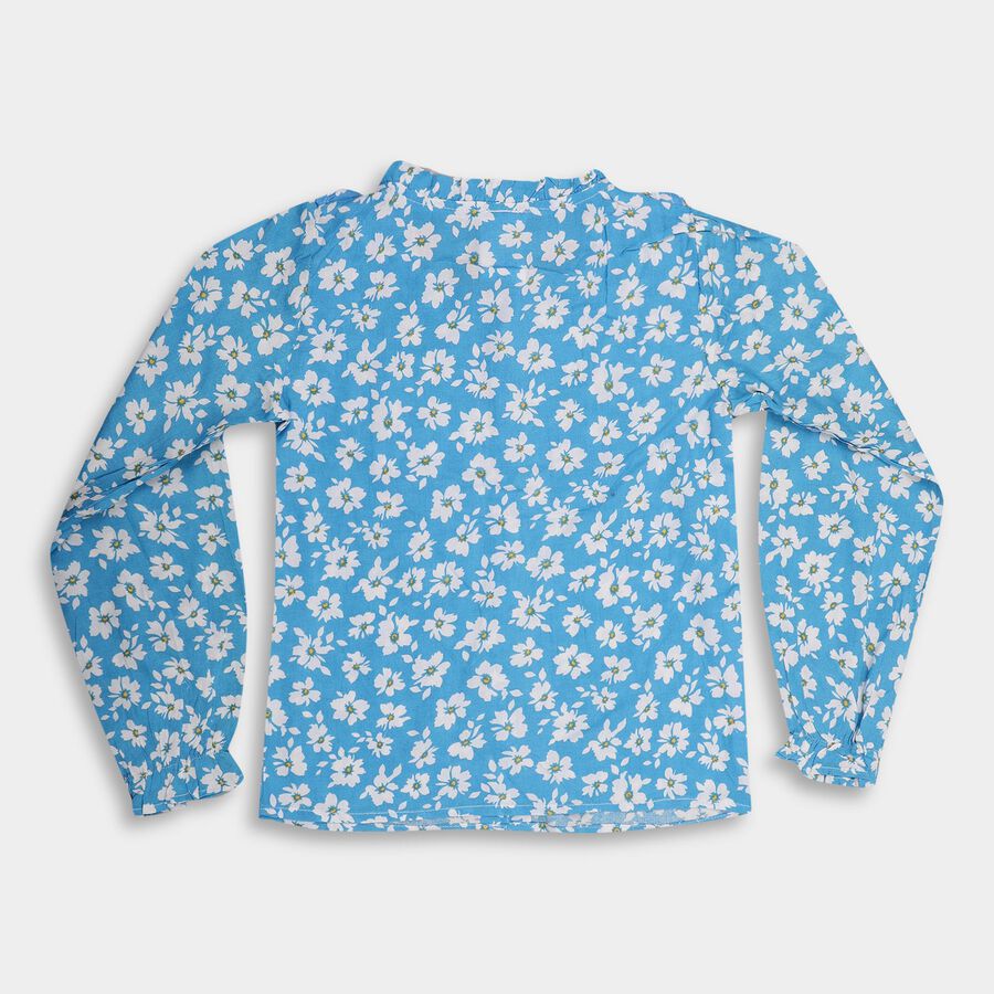 Girls' Blouse, Light Blue, large image number null