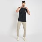 Men's Slim Fit Casual Trousers , Light Grey, small image number null