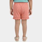 Girls' Peach Regular Fit Printed Bloomer Shorts, पीच, small