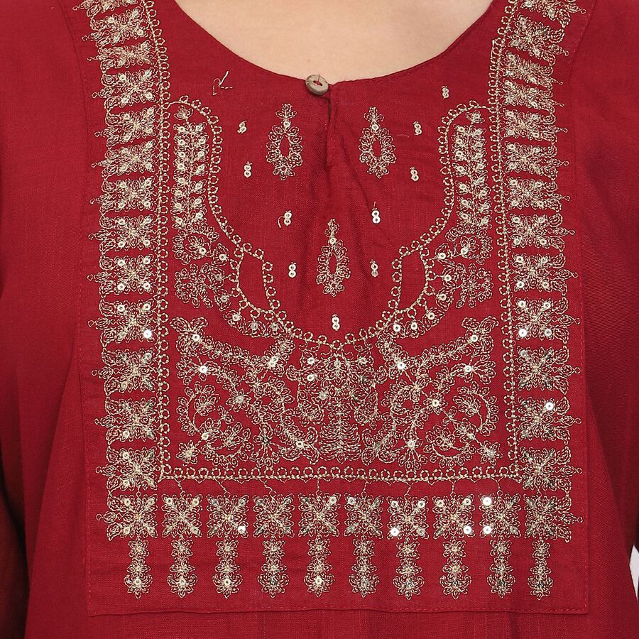Ladies' Kurta , मरून, large image number null