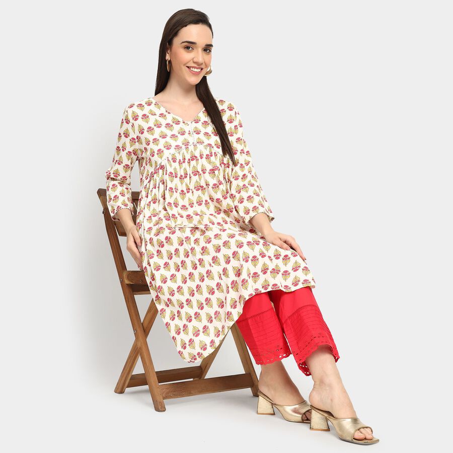 Ladies' Kurta, Off White, large image number null