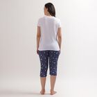 Ladies' 100% Cotton Night Suit, नेवी ब्लू, small image number null