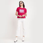 Round Neck T-Shirt, रानी (फ्यूशिया), small image number null