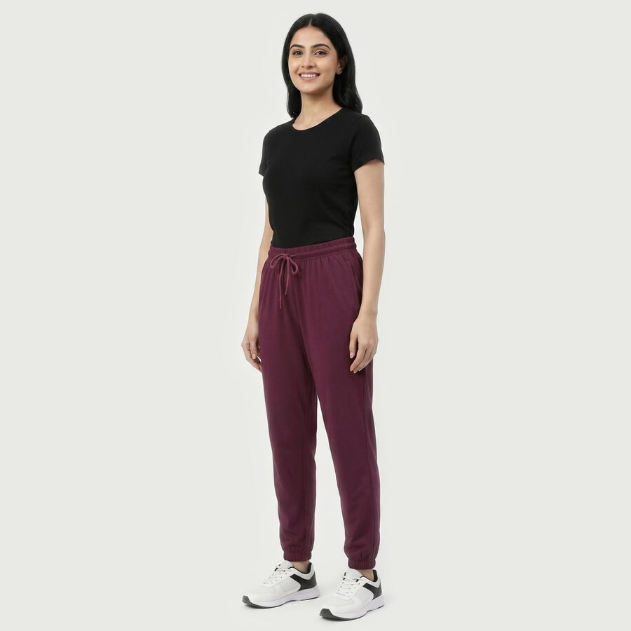Ladies' Track Pants, Purple, large