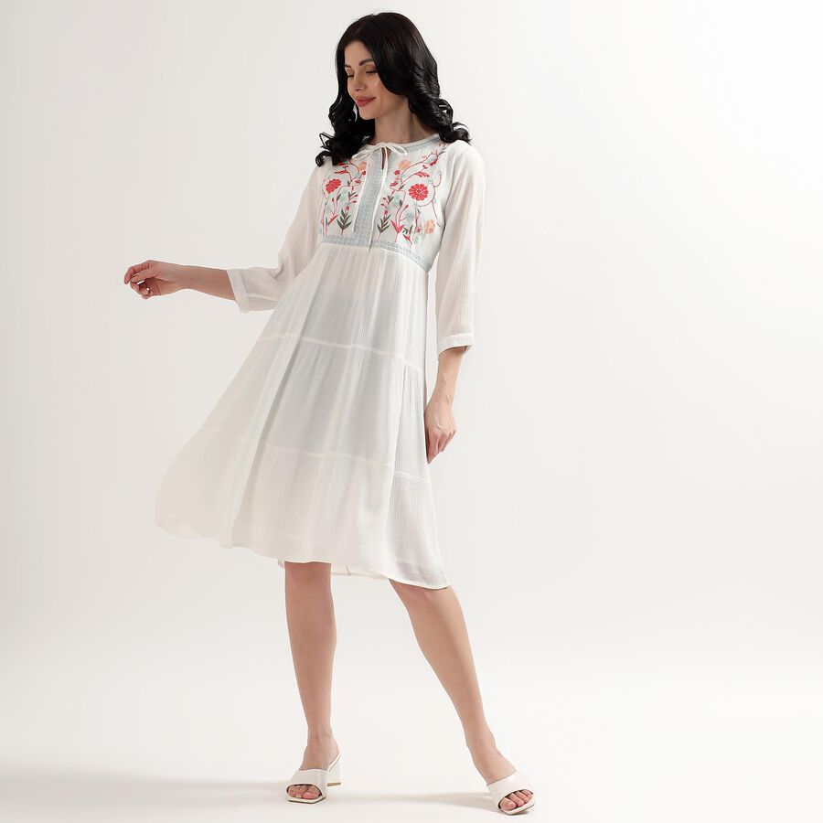 Ladies' Dress, Off White, large image number null