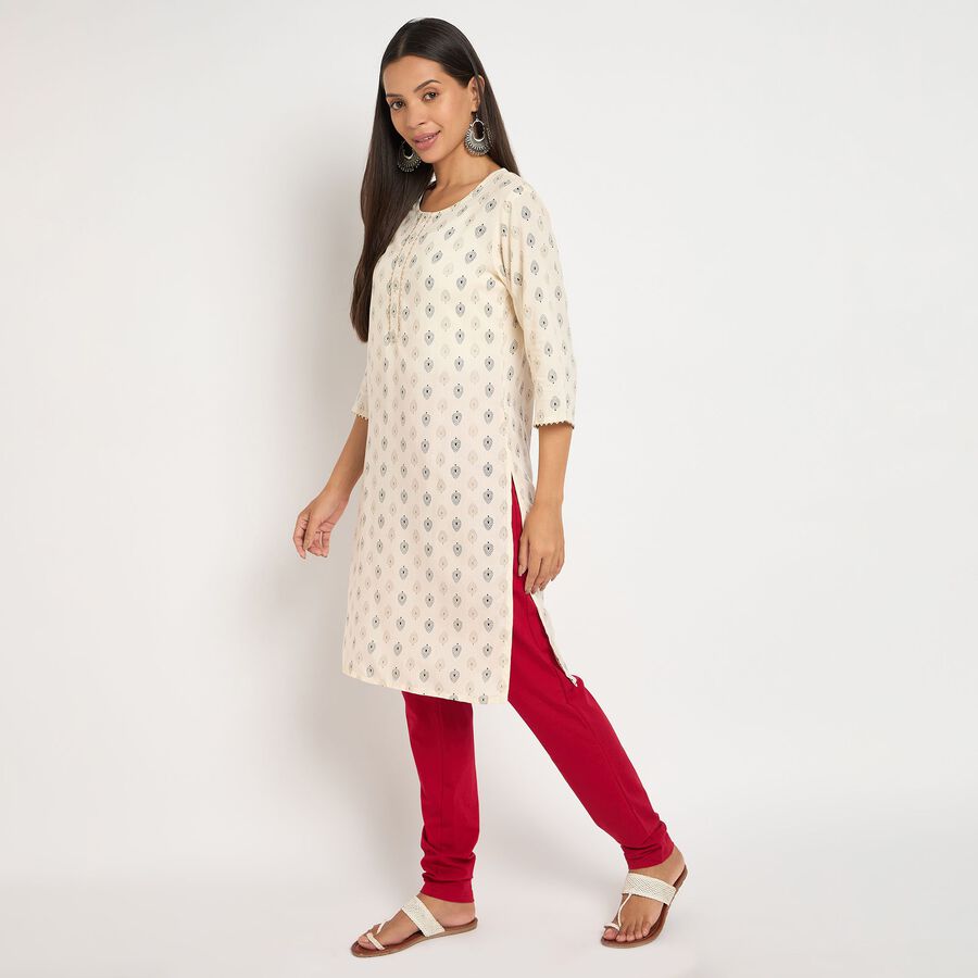 Ladies' Kurta, ऑफ व्हाइट, large image number null