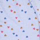 Girls' Light Lavender Heart Printed Jogger Pyjama, Light Blue, small image number null