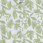 Boys Light Sage Green Cotton Half Sleeve Classic Casual Shirt, Light Green, small image number null