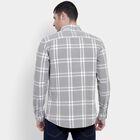 Men's Light Grey Cotton Regular Collar Casual Shirt, Light Grey, small image number null