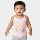 Infants' Soft Baby Pink Cotton Round Neck Casual Vest, Lilac, small image number null