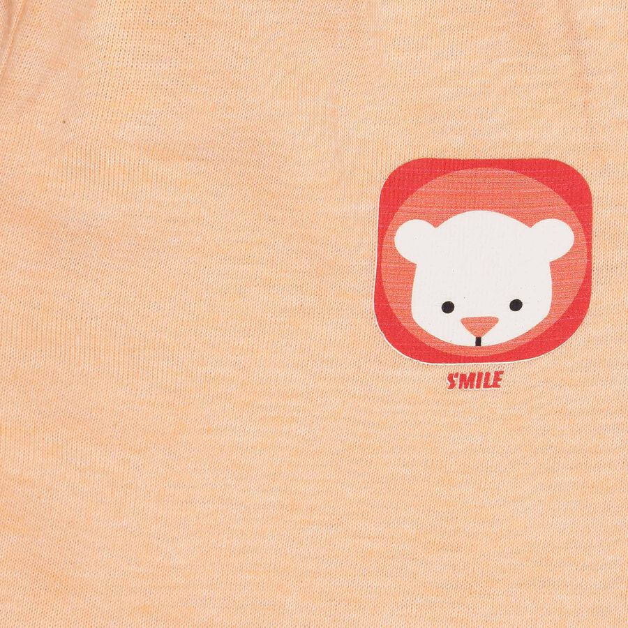 Infants Solid Elasticated Pyjama, Orange, large image number null