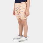 Girls Peach Classic Fit Floral Bloomer Shorts, Peach, small