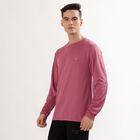 Men's Muted Pink Crew Neck Casual T-Shirt, Light Pink, small image number null