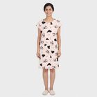 Women's Pink Nighty, हल्का गुलाबी, small