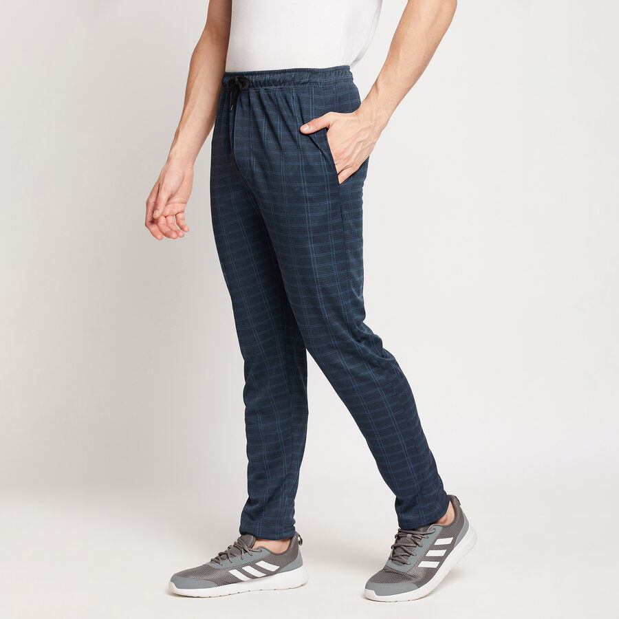 Cut & Sew Track Pants, Teal Blue, large image number null