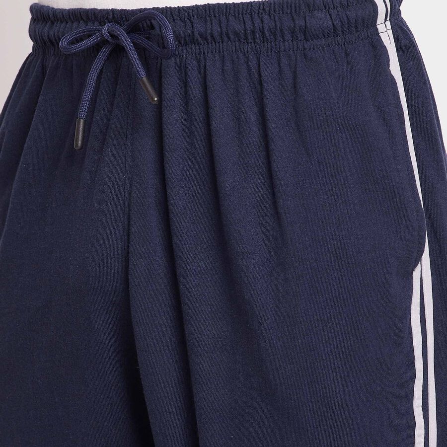 Solid Track Pants, Navy Blue, large image number null