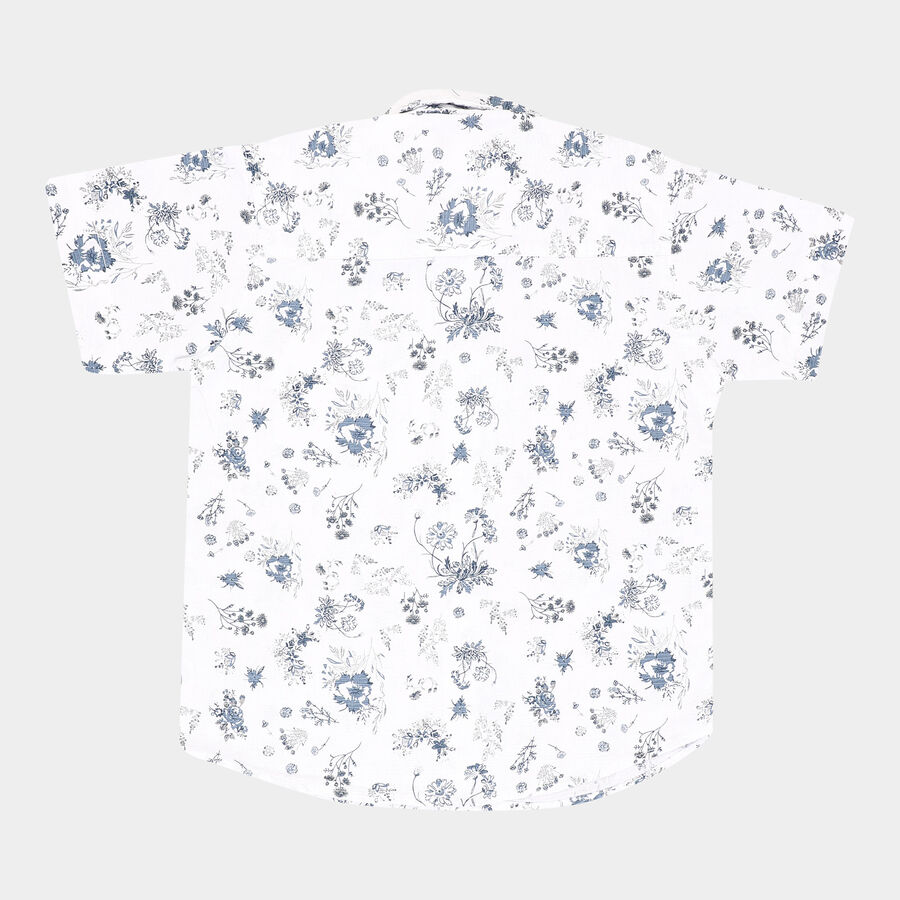 Boys Cotton Casual Shirt, White, large image number null