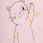 Girls Light Pink Crew Neck Short Sleeve T-Shirt, Light Pink, small