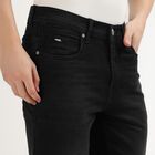 Men's Jet Black Slim Fit Jeans, Black, small