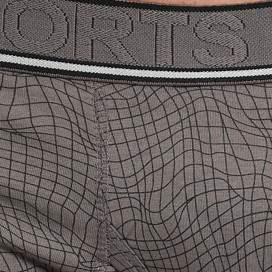 Men's 100% Cotton Trunks, Light Grey, large image number null