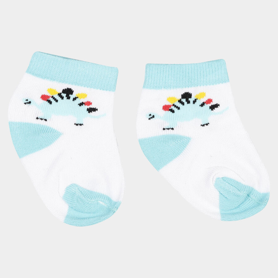 Infants Cotton Solid Socks, Light Blue, large image number null
