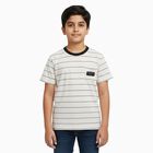 Boys' Half Sleeves T-Shirt, ऑफ व्हाइट, small image number null
