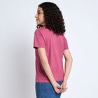 Ladies' Round Neck T-Shirt , गुलाबी, small image number null