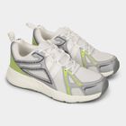 Men's Bright Snow White Lace-Up Sports Shoes, सफ़ेद, small image number null
