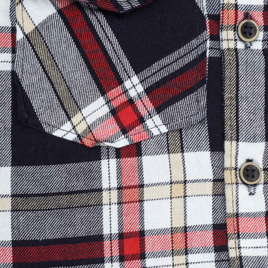 Boys Cotton Casual Shirt, Mid Blue, large image number null