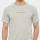Men's Grey Round Neck Regular Drifit T-Shirt, Light Grey, small