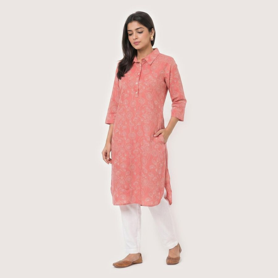 Ladies' Kurta, Purple, large