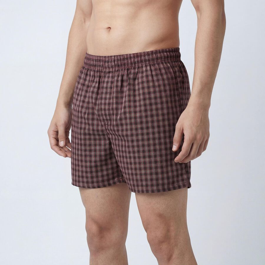 Men's Wine Regular Fit Boxers, Wine, large