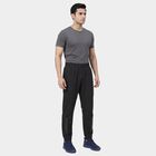 Men's Grey Regular Fit Track Pants, गहरा ग्रे, small