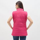 Women's Bright Fuchsia High Neck Casual Jacket, Fuchsia, small image number null