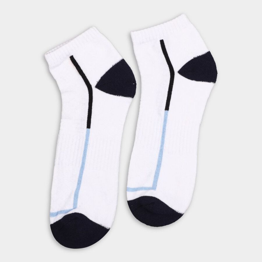 Men's Socks (Pack of 2), काला, large