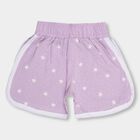 Girls' 100% Cotton Shorts, Lilac, small image number null
