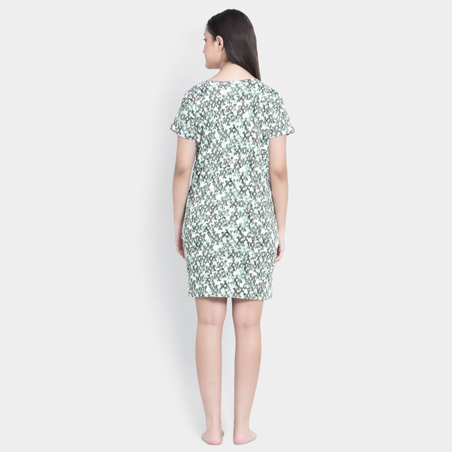 All Over Print Nighty, White, large image number null
