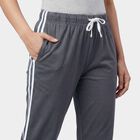 Women's Grey Regular Fit Track Pants, Dark Grey, small
