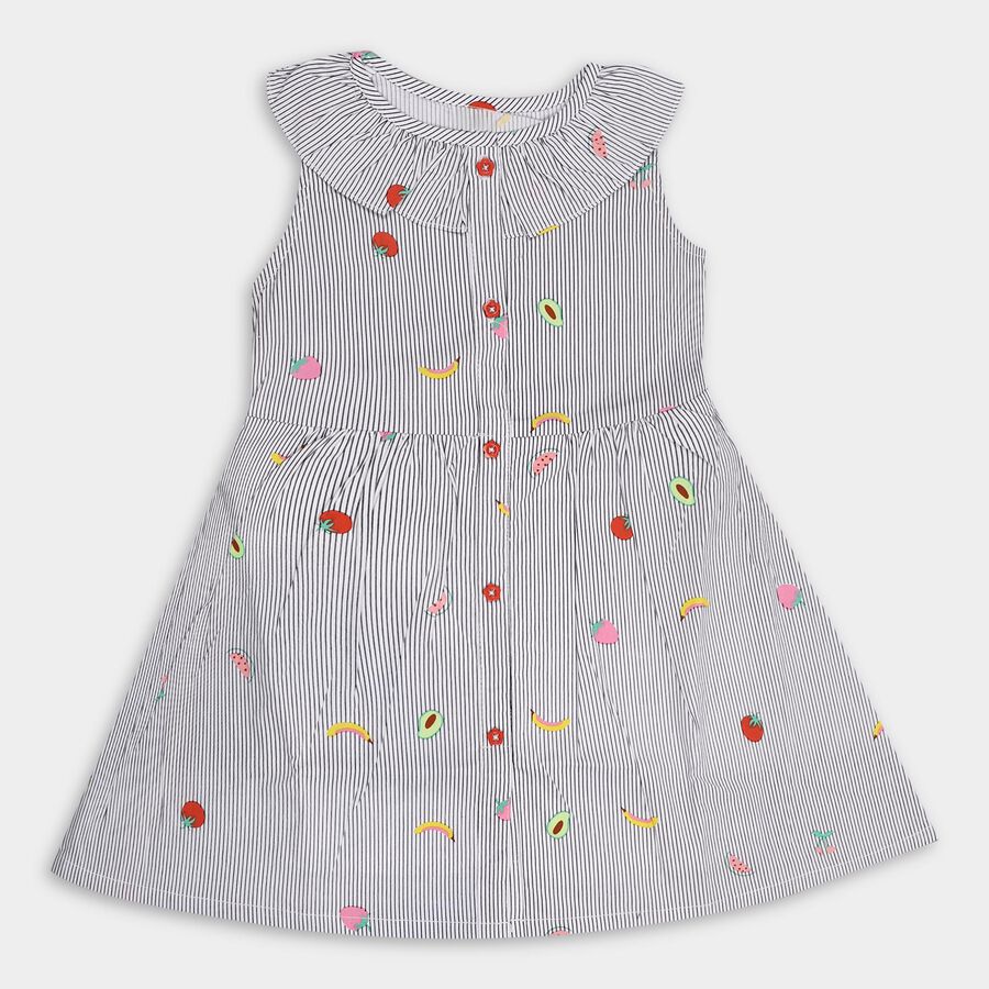 Girls' Frock, Black, large image number null