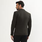 Men's Dark Green Slim Fit Single-Breasted Blazer, Dark Green, small image number null