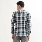 Men's 100% Cotton Casual Shirt, Teal Blue, small image number null