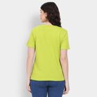 Ladies' Round Neck T-Shirt , Neon Green, small