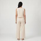 Women's Beige Embroidered Co-ord Set, Beige, small